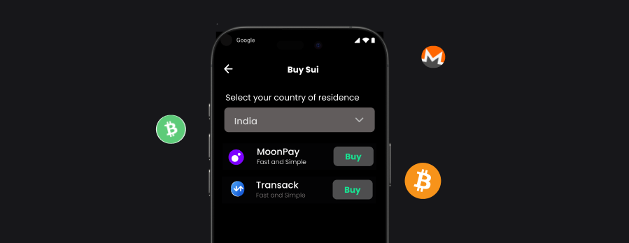 Crypto Mobile Interface